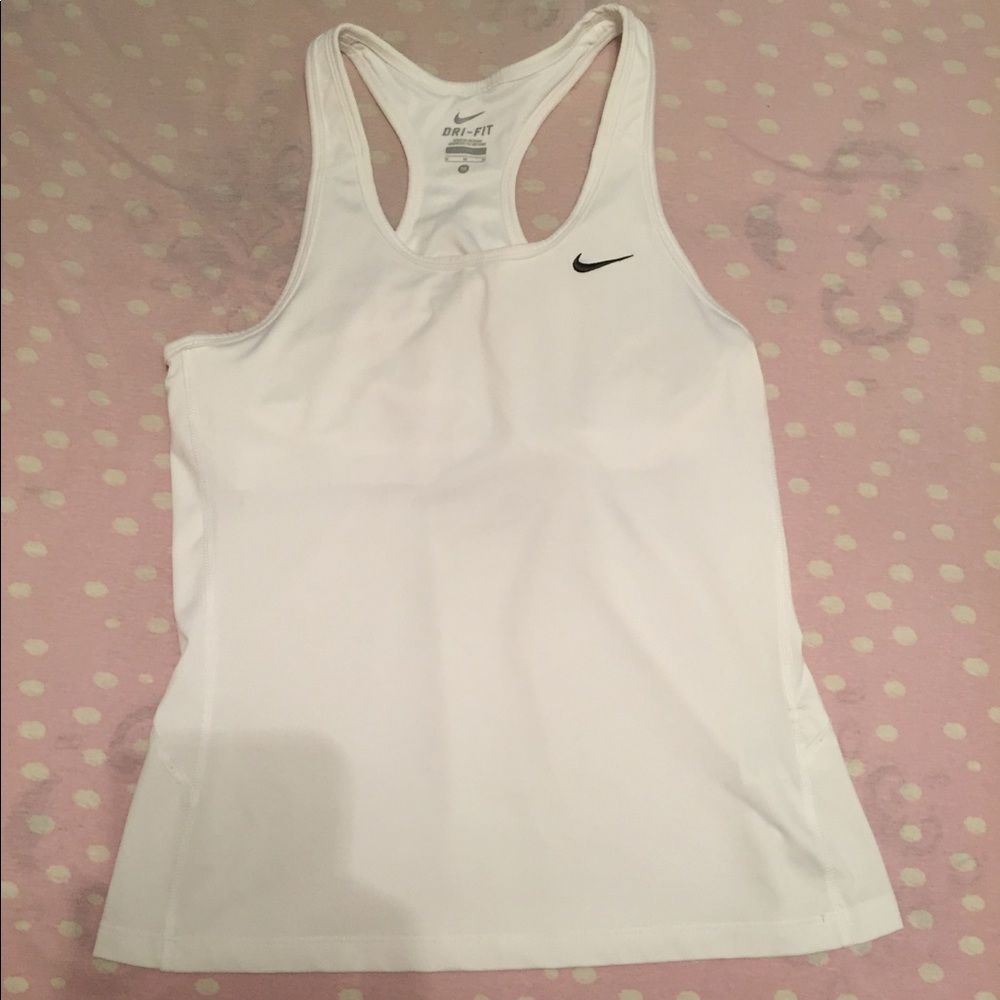 White Nike work out tank top